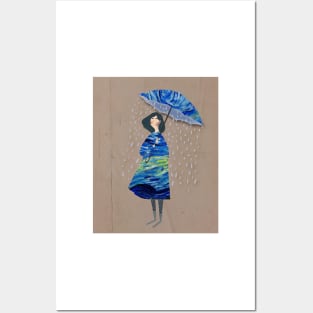 starry night rainy day Posters and Art